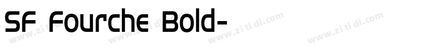 SF Fourche Bold字体转换